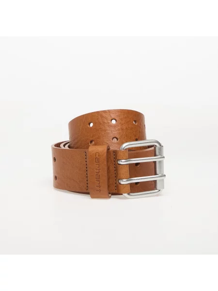 Carhartt WIP Double Script Belt Cognac/ Silver XL