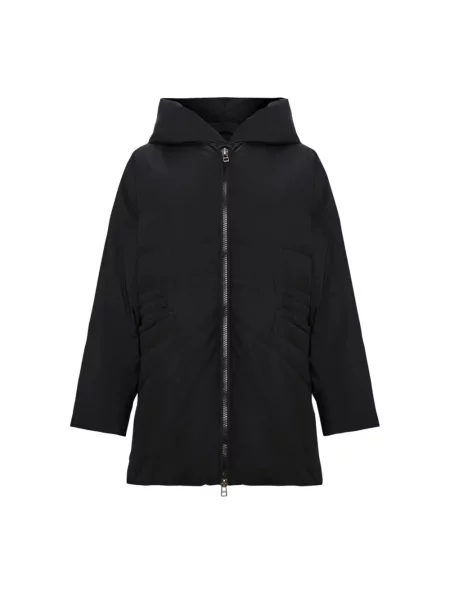 Kurtka Cesare Gaspari z kapturem czarna