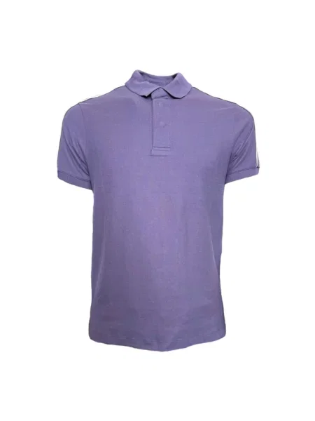Koszulka polo Emporio Armani fioletowa