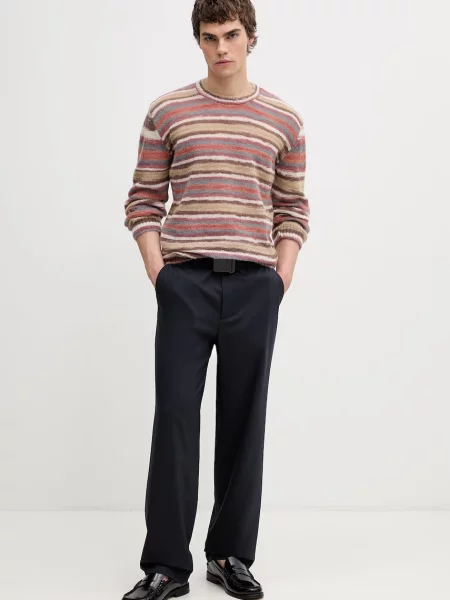 A.P.C. pulover cu lână pull hector portocaliu