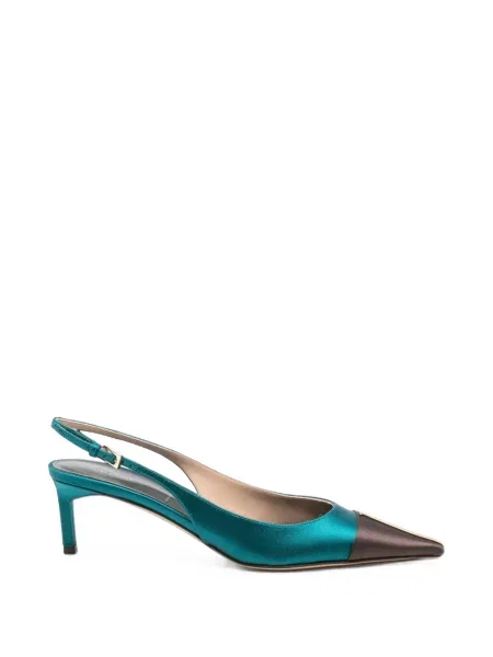 Pantofi cu toc Tom Ford slingback verde