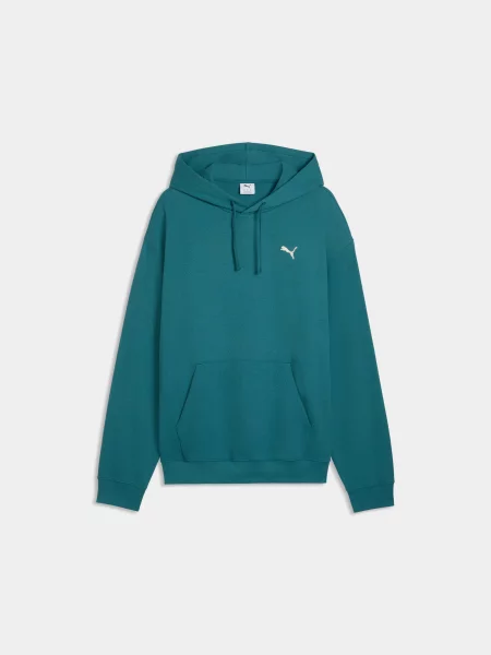 Худі PUMA Ess Elevated Relaxed Hoodie комбінований верх зелений