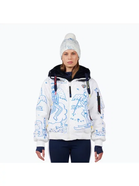Kurtka zimowa Rossignol JCC yeti-rev snow angel artic print biała