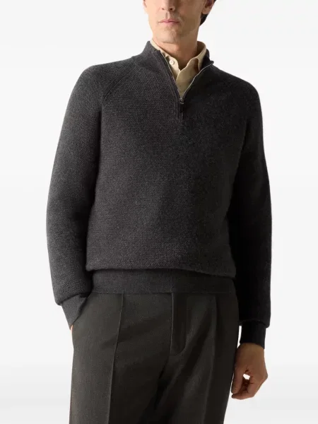 Pulover Zegna din cașmir gri