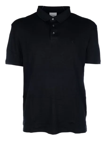 Polo Calvin Klein cu broderie negru