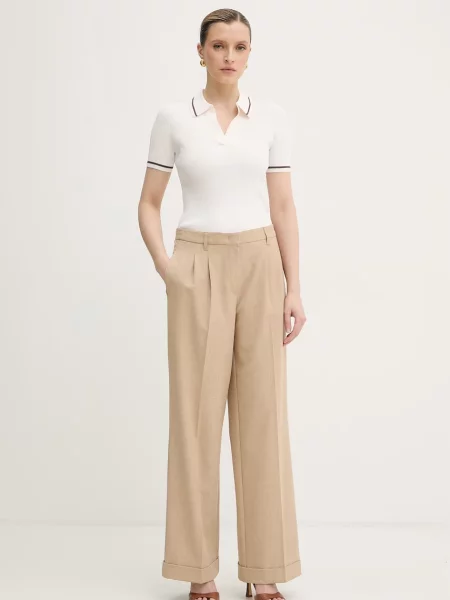 Tricou polo Armani Exchange bej