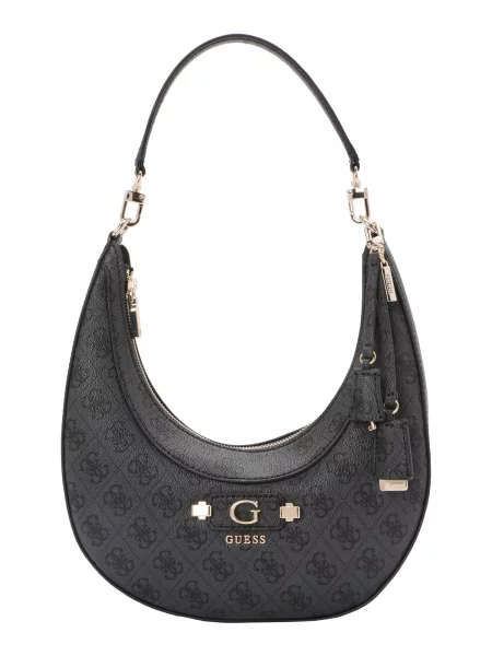 GUESS Geantă de umăr Lindsey gri negru