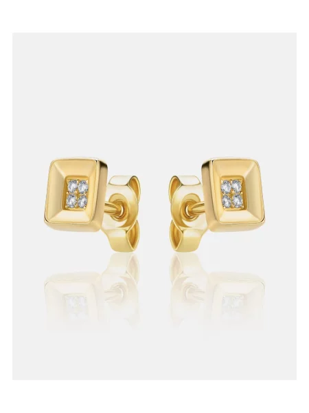 DIAMANT LETERNEL Náušnice Ohrringe aus Gelbgold zlatá