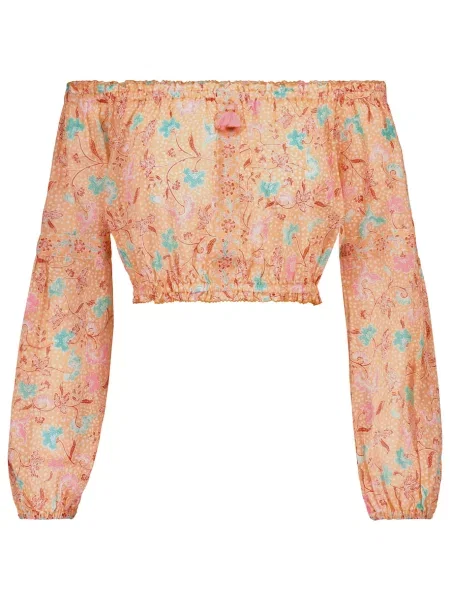 Cropp top Poupette St Barth cu imagine portocaliu