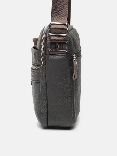 Кожаная сумка кросс-боди Borsa Leather коричневая