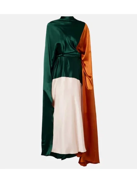 Saténové šaty Roksanda