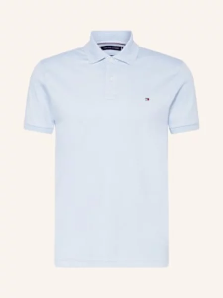 Tommy Hilfiger polo gładki niebieski