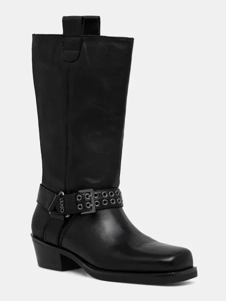 Кожени ботуши Liu Jo ROXY 02 с дебел черно