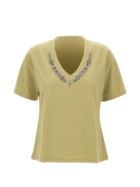 Tricou Elena Mirò cu decolteu în V verde