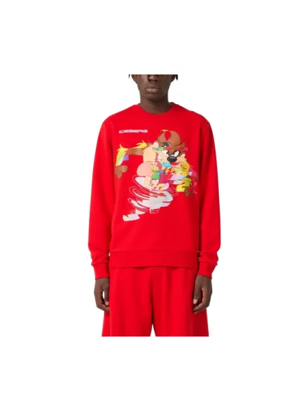 Sweter Iceberg z kapturem czerwony