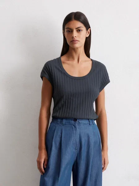 Футболка Marc O’Polo темно-синій бавовна/модал синя