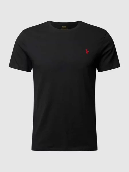 T-shirt o kroju custom slim fit z wyhaftowanym logo Polo Ralph Lauren czarna
