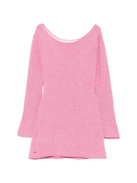 Rochie mini Asta Resort cu paiete roz