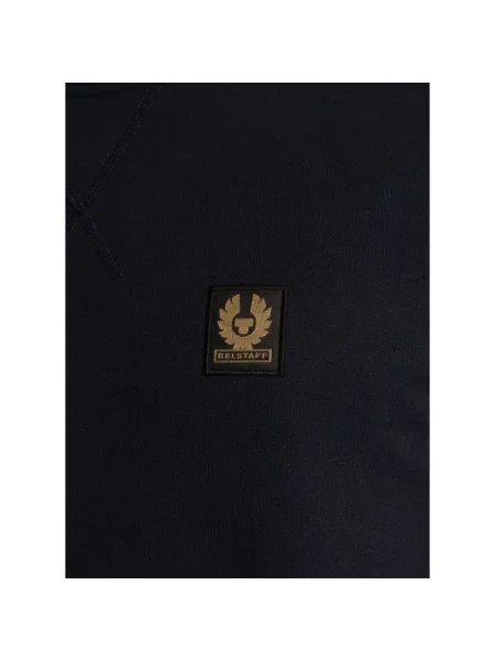 Bluza Belstaff z okrągłym dekoltem niebieska