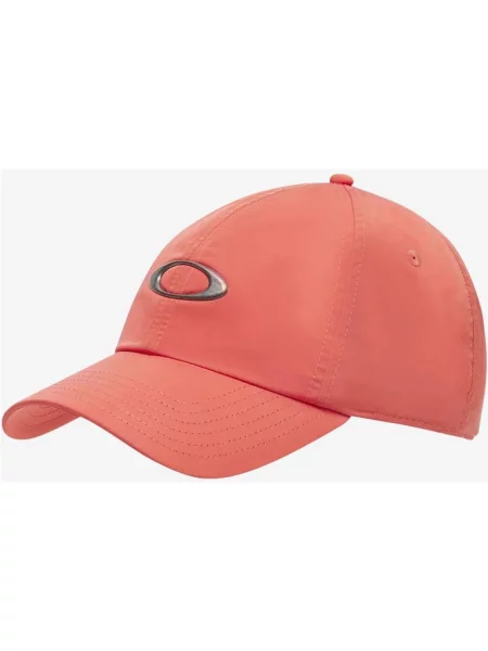Czapka z daszkiem Oakley Tincan LX czerwono‑brzoskwiniowa czerwona