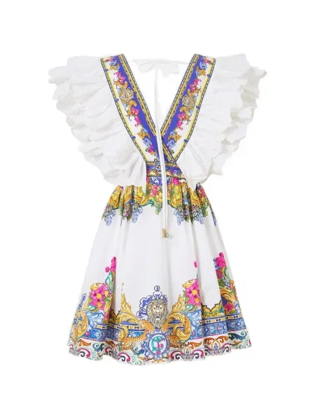 Rochie mini Camilla cu imagine de costum alb