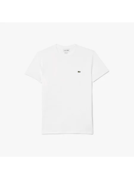 Футболка Lacoste с круглым вырезом белая