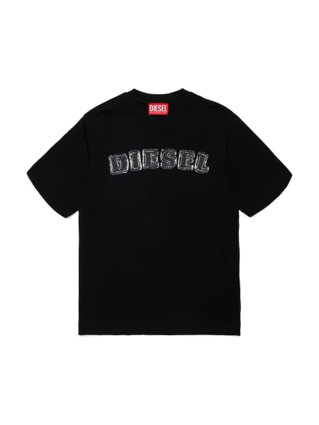 Diesel gyerek póló TJEANS OVER T-SHIRT fekete