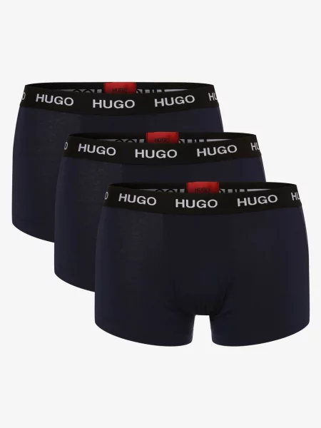 HUGO Obcisłe bokserki pakowane po 3 szt. Mężczyźni S niebieski