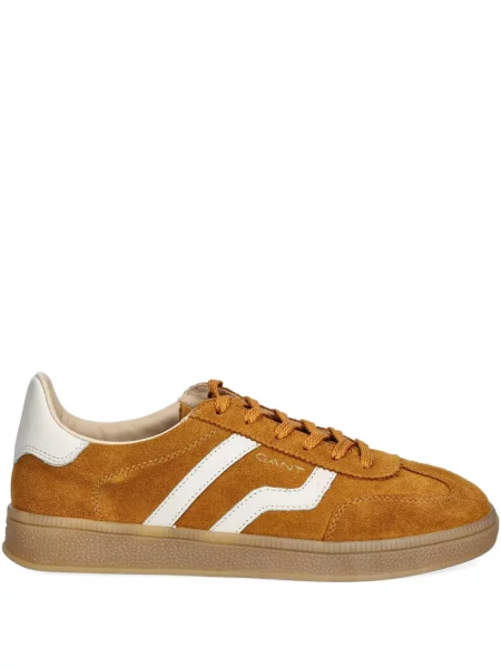 Sneakerși Gant din piele de căprioară maro