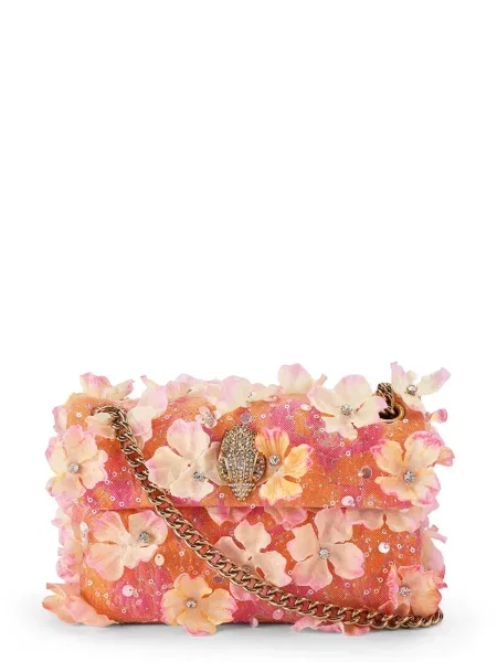 Kurt Geiger London crossbody torbica Kensington oranžna