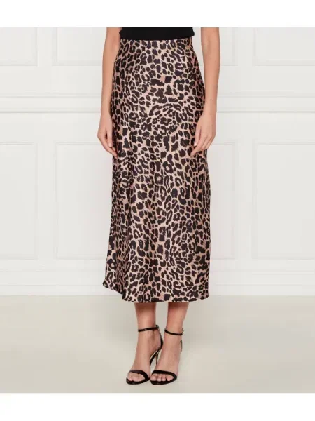 Guess Fustă midi maro