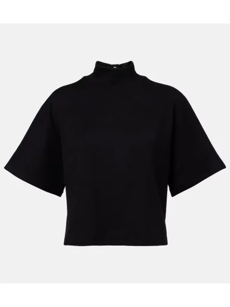 Tricou Alaïa din jerseu negru