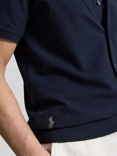 Koszulka polo o kroju regular fit z pełną listwą guzikową z czystej bawełny Polo Ralph Lauren