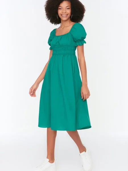 Sukienka midi Trendyol zielona
