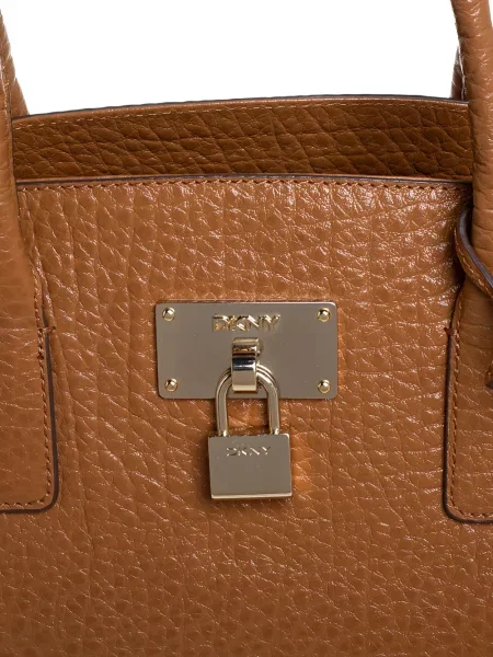Geanta de piele Dkny din piele maro