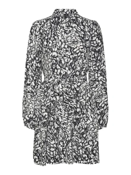 VERO MODA Rochie tip bluză DEBBY ANA negru alb