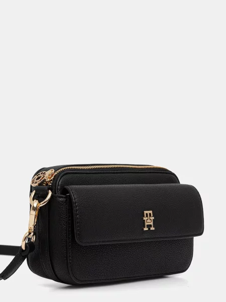 TOMMY HILFIGER Geantă de umăr negru
