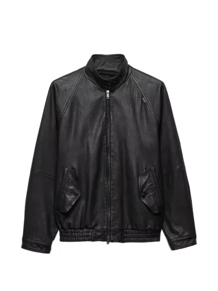 Geanta de piele Prada negru
