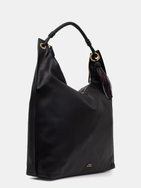 Geanta crossbody Tommy Hilfiger din piele negru