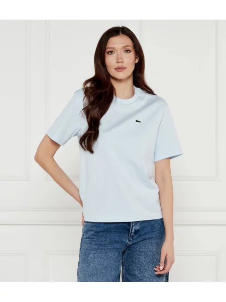 Tricou LACOSTE Soft Cotton T-shirt Rill S albastru