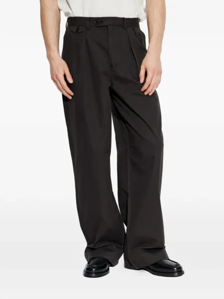 Pantaloni Allsaints plisate negru
