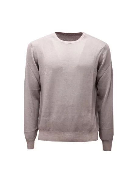 Sweter La Fileria wełniany szary