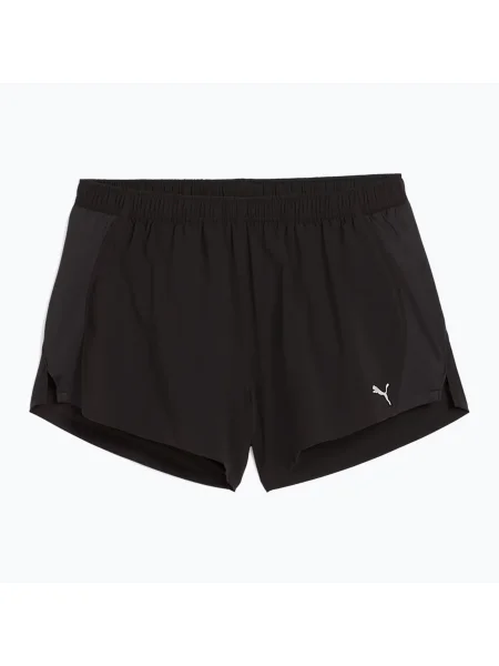 Puma rövidnadrág futáshoz Velocity fekete nyomott mintás közepes derékmagasságú fehér