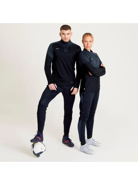 Bluza do piłki nożnej Kipsta Viralto czarna