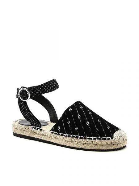 Liu Jo Bőr espadrilles cipő VERA 01 fekete