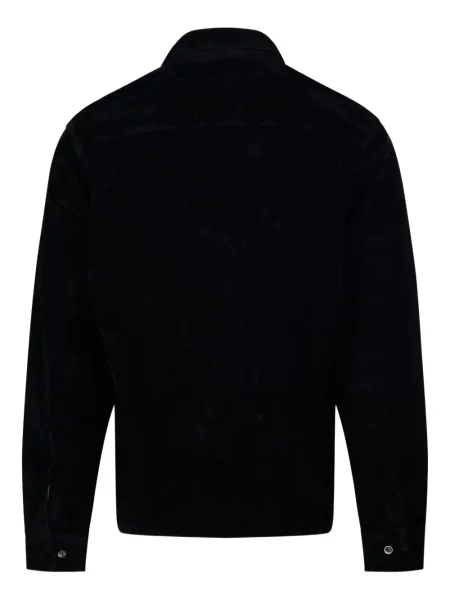 Риза C.p. Company от рипсено кадифе черно