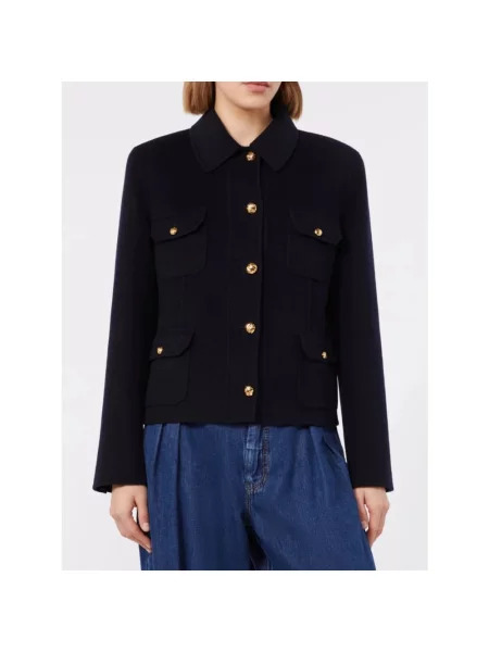 Lekka kurtka Max Mara Studio niebieska