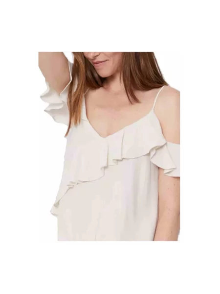 Top Pepe Jeans beżowy