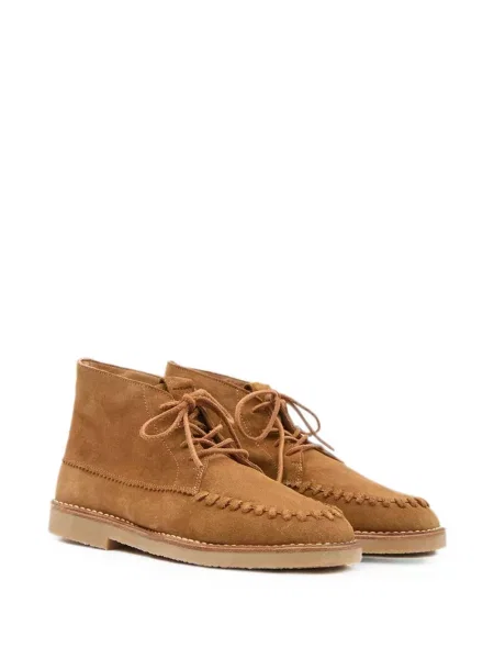 Šněrovací semišové desert boots Marant