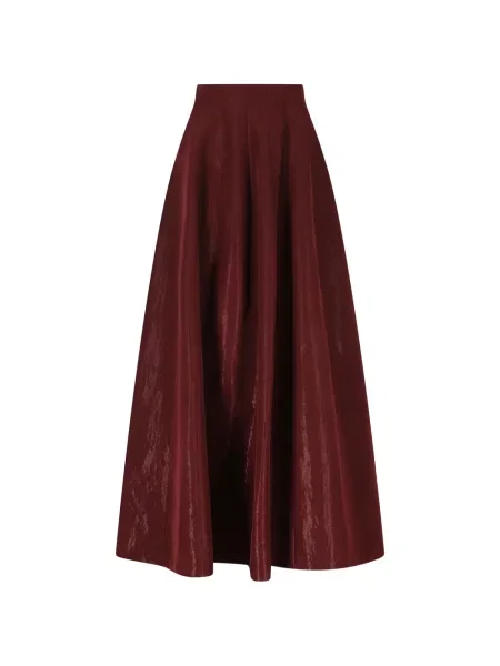 Fusta maxi Alberta Ferretti evazată roșu